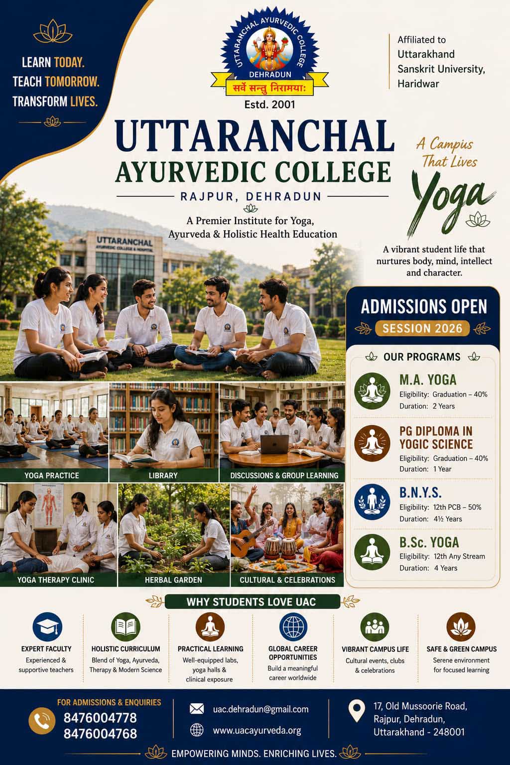 Best Yoga College in dehradun